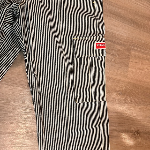 KENZO STRIPED ARMY STRAIGHT JEANS - Picture 8 of 11
